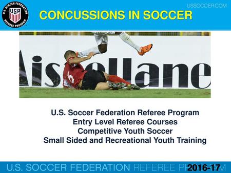 U.S. Soccer Federation Referee Program Entry Level Referee Courses