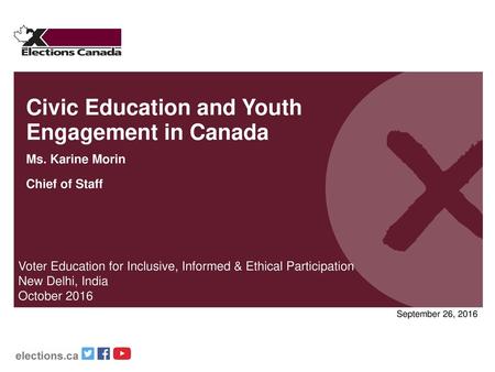 Civic Education and Youth Engagement in Canada Ms