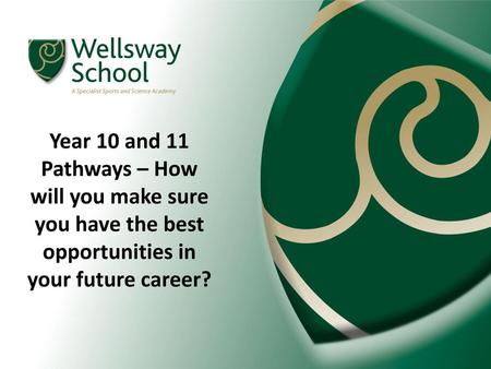 Year 10 and 11 Pathways – How will you make sure you have the best opportunities in your future career?