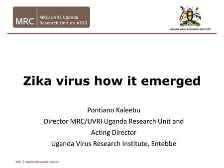 Zika virus how it emerged