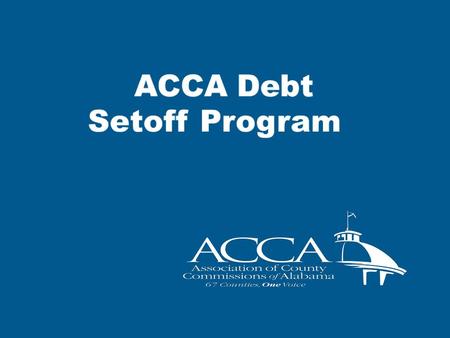 History Of ACCA Debt Setoff Program