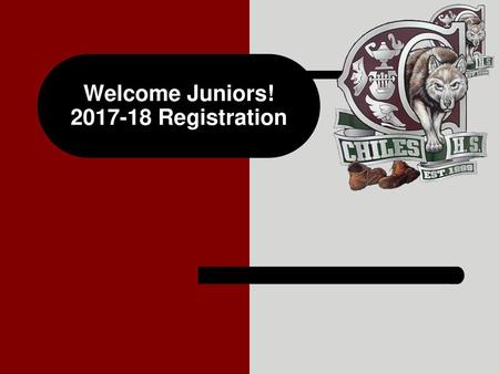 Welcome Juniors! Registration