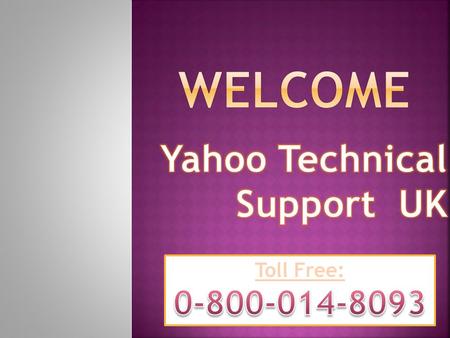 Technical Support Phone Number by Yahoo