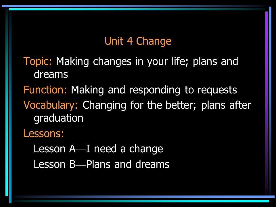 topics about change