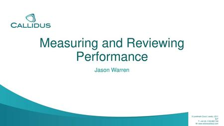 Measuring and Reviewing Performance