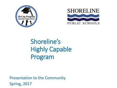 Shoreline’s Highly Capable Program