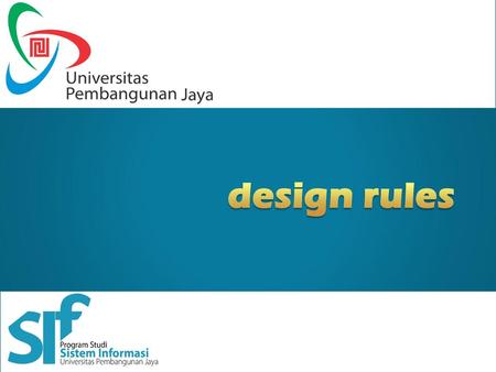 Design rules.