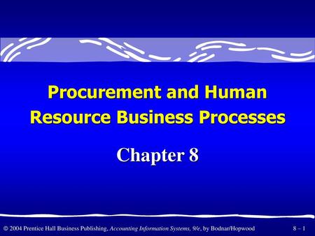 Resource Business Processes