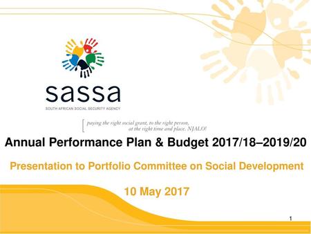 Annual Performance Plan & Budget 2017/18–2019/20