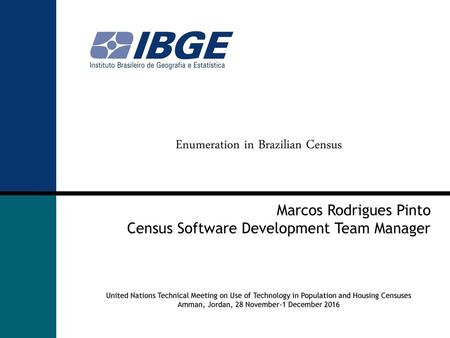Enumeration in Brazilian Census