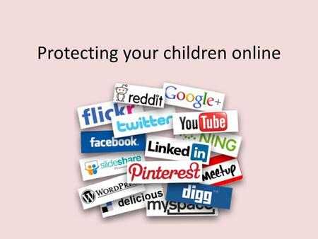Protecting your children online