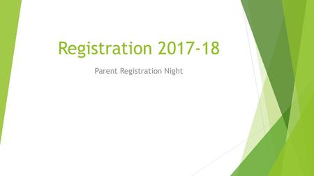 Parent Registration Night