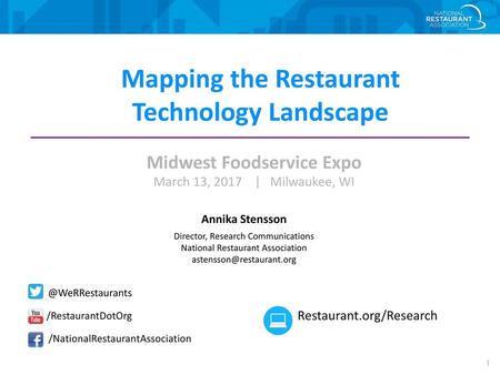 Mapping the Restaurant Technology Landscape Midwest Foodservice Expo