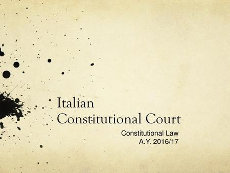 Italian Constitutional Court