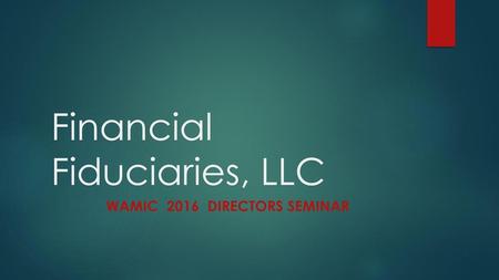 Financial Fiduciaries, LLC