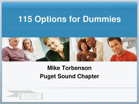 Mike Torbenson Puget Sound Chapter