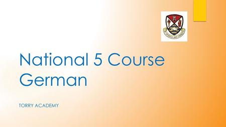 National 5 Course German