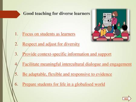 Good teaching for diverse learners