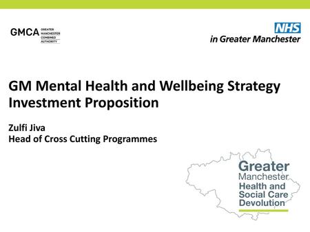 GM Mental Health and Well-being Strategy Vision