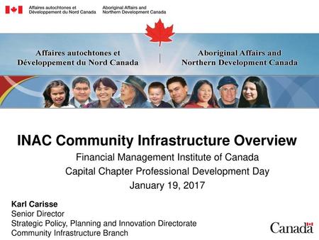 INAC Community Infrastructure Overview