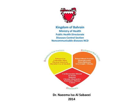 Kingdom of Bahrain Dr. Naeema Isa Al Sabaeei 2014
