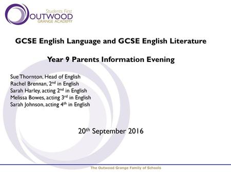 GCSE English Language and GCSE English Literature