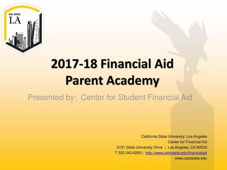 Financial Aid Parent Academy