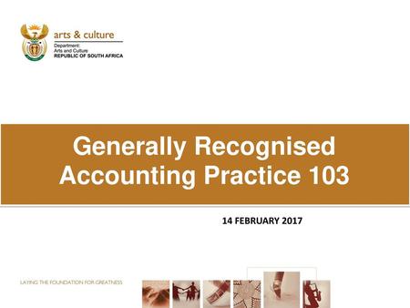 Generally Recognised Accounting Practice 103