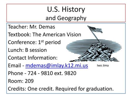 U.S. History and Geography