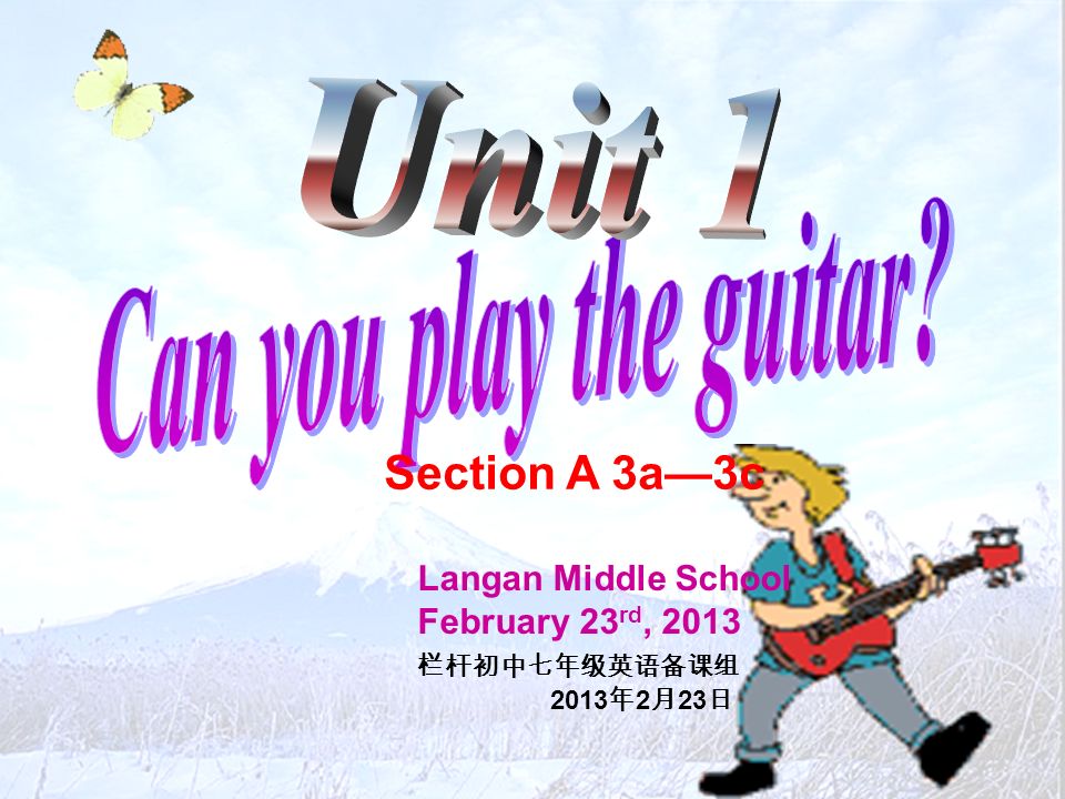 Section A 3a 3c Langan Middle School February 23 Rd 13 栏杆初中七年级英语备课组13 年2 月23 日 Ppt Download