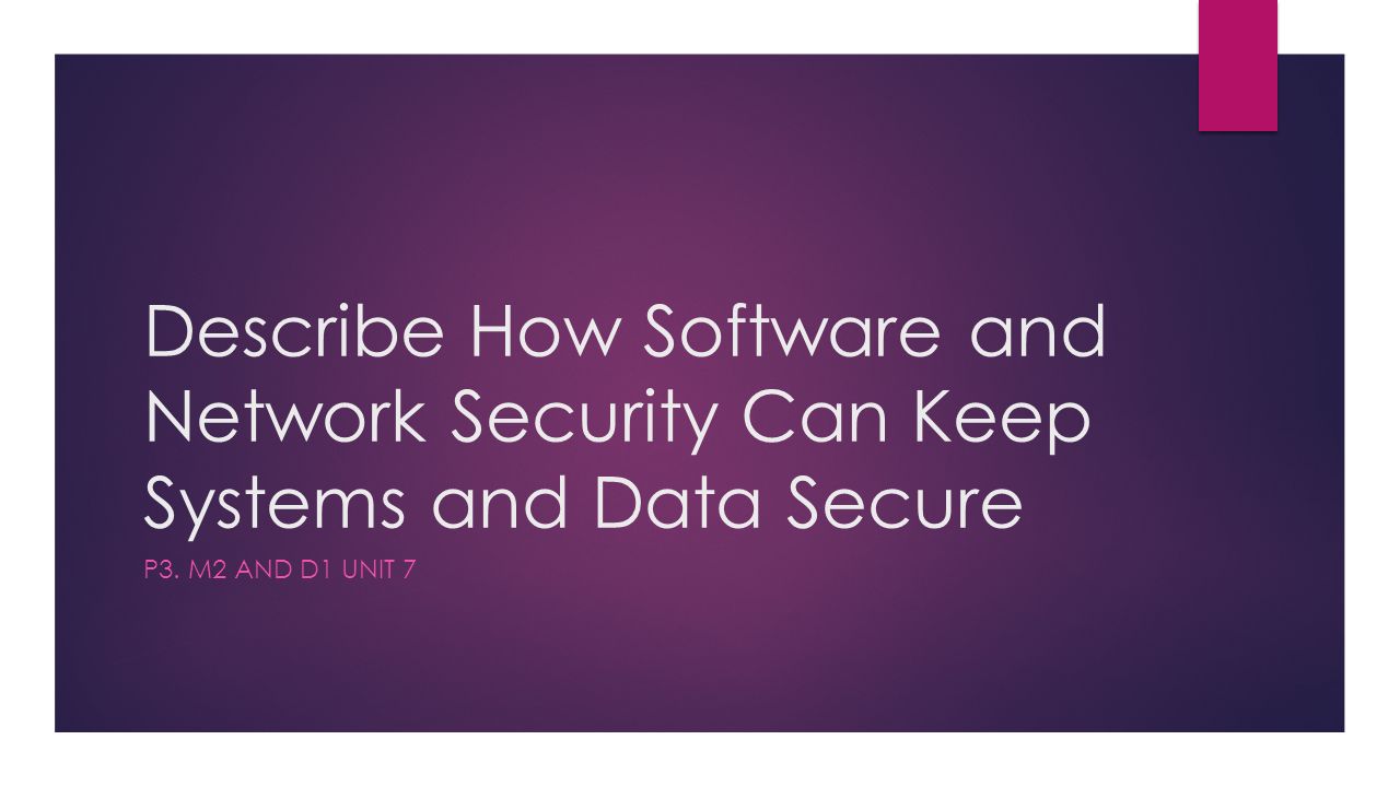 In che modo il software e la sicurezza della rete possono proteggere i sistemi e i dati?