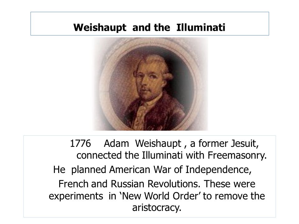 Resultado de imagen para adam weishaupt 1776