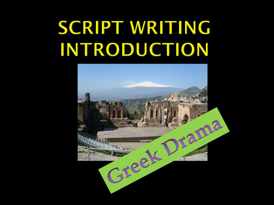 An Introduction to Script Writing