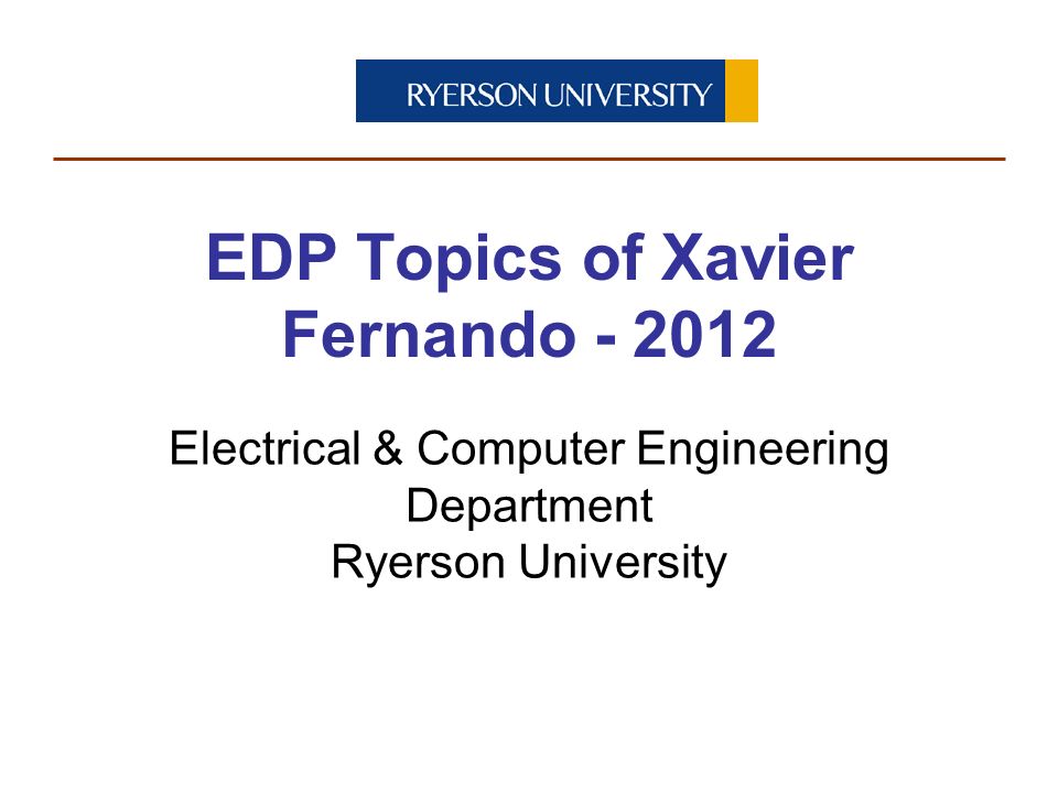 what is edp department