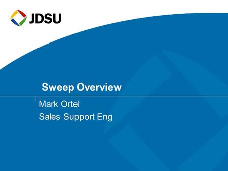 Mark Ortel Sales Support Eng