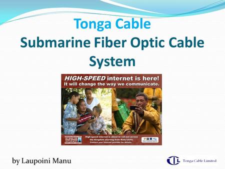 Tonga Cable Submarine Fiber Optic Cable System