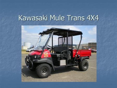 Kawasaki Mule Trans 4X4.