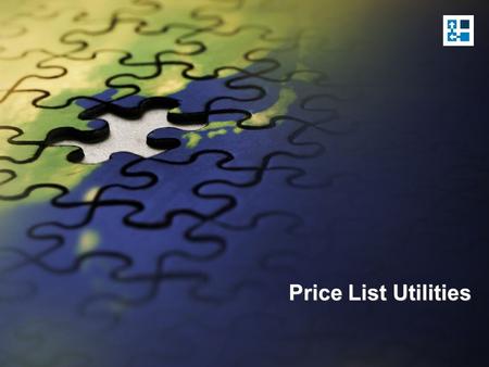 Price List Utilities.