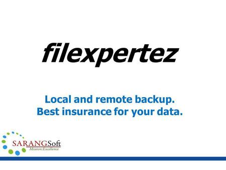 Local and remote backup. Best insurance for your data. filexpertez.