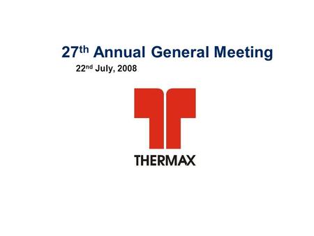 27th Annual General Meeting