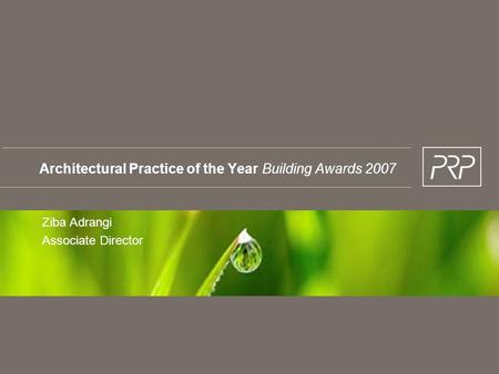 Architectural Practice of the Year Building Awards 2007
