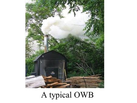 A typical OWB. PROBLEMS WITH OWBs Health risks Public Nuisance Property Values Environmental Degradation.