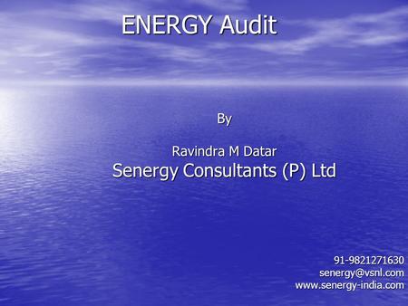 Senergy Consultants (P) Ltd