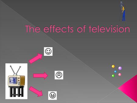 THE EFFECTS OF TV Negative effects of TV My favourite TV programme What can we do about dangers of TV Your TV habits Positive effects of TV Types of.