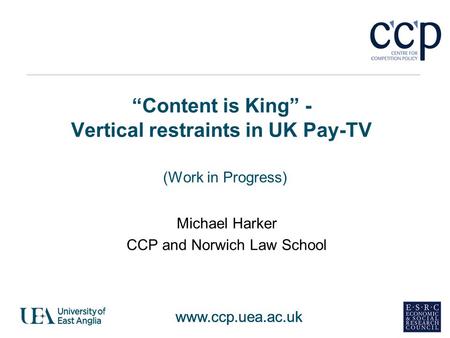 “Content is King” - Vertical restraints in UK Pay-TV