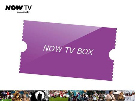 NOW TV BOX. Primary Messages Education Objective: To help people understand our offering Product Objective: To engage people emotionally with the brand.