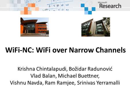 WiFi-NC: WiFi over Narrow Channels