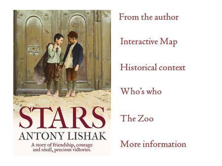 Interactive Map Historical context Whos who The Zoo More information From the author.