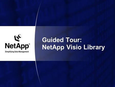 Guided Tour: NetApp Visio Library