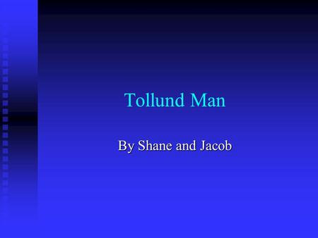 Tollund Man By Shane and Jacob.